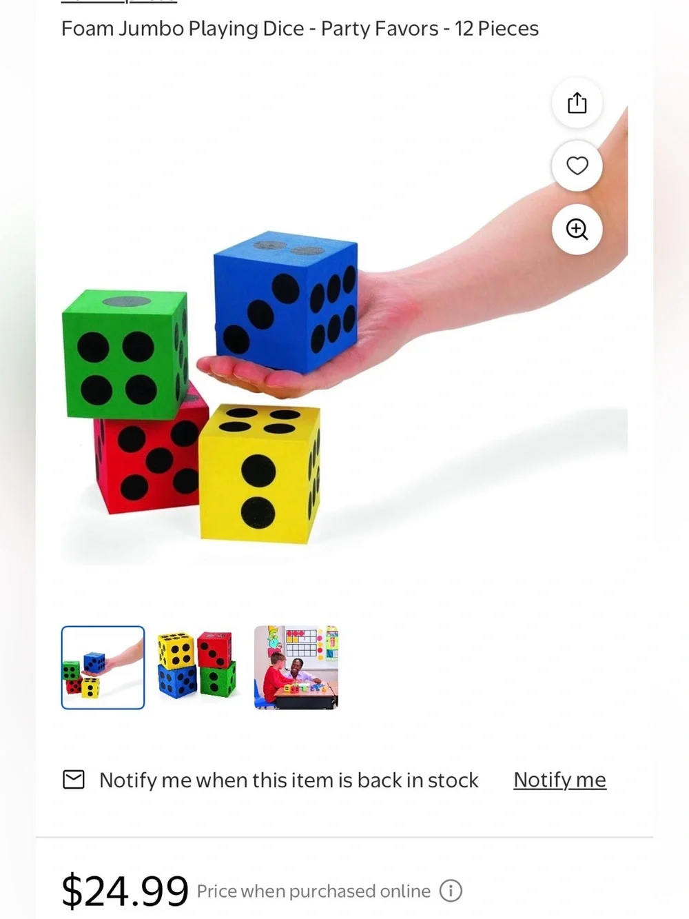 Teacher Resources Inc Assorted 12 Colorful foam Dice Box 30 glue sticks + more
